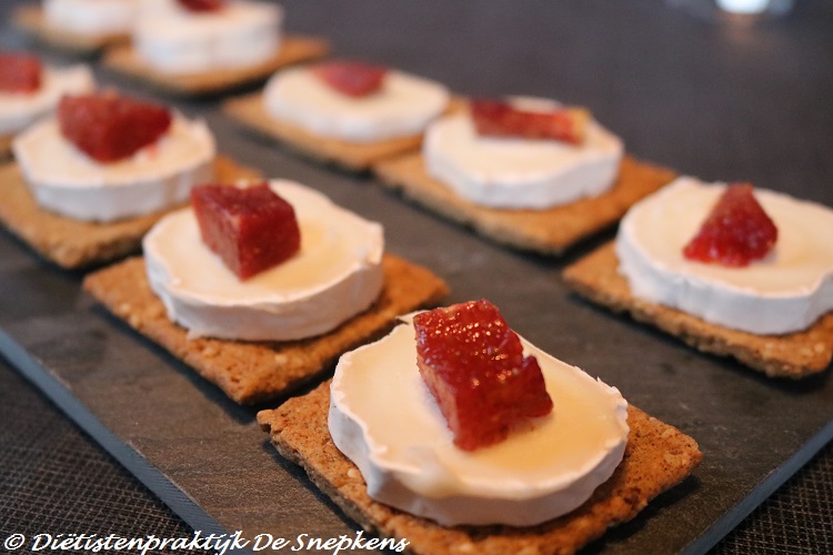 aperitiefhapjes geitenkaas vijg