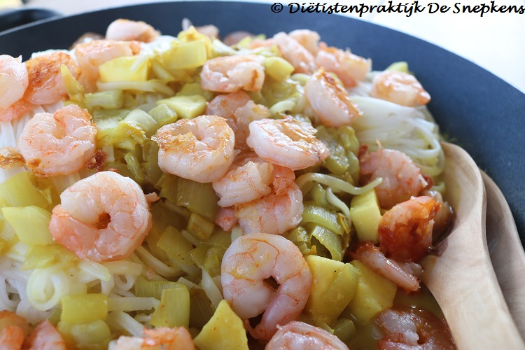 wok-scampi-witloof
