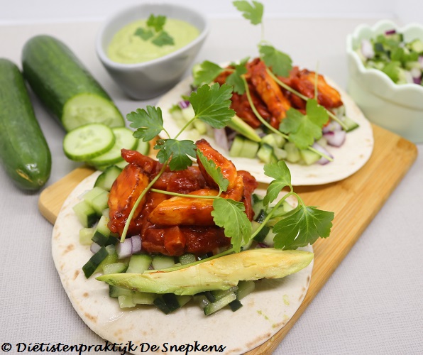 wraps komkommer koriander